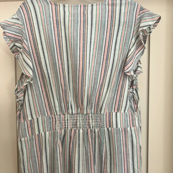 Marine Layer Camilla Midi Dress Multi Striped Size XL NWT - Picture 7 of 15